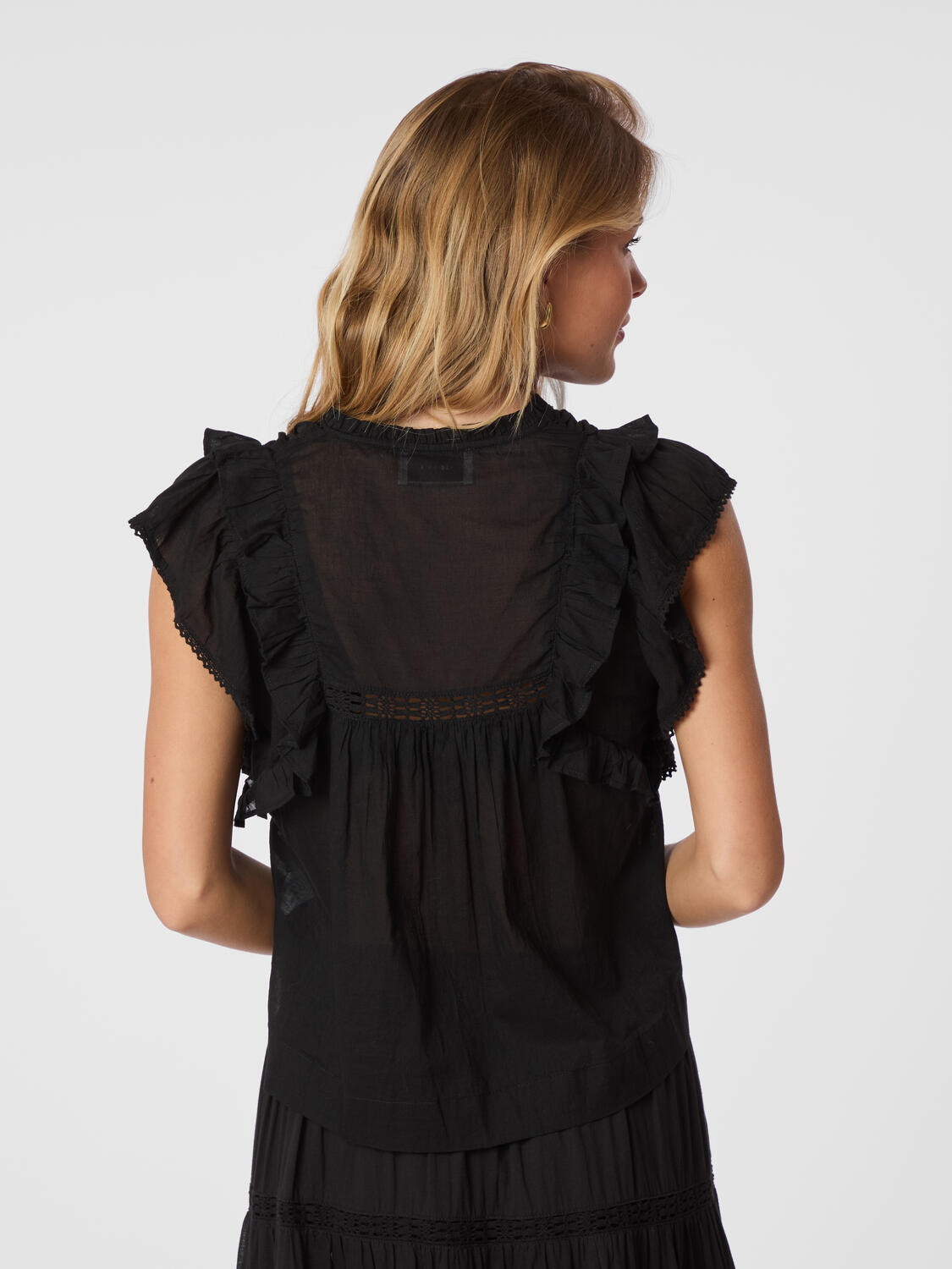 Jayla S Voile top - sort